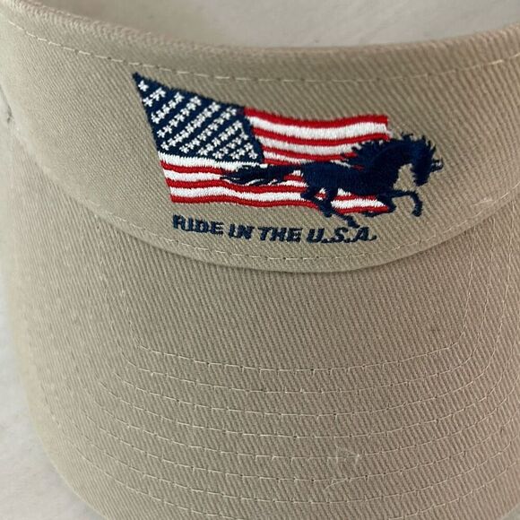 Khaki Horse & Flag Visor - Picture 2 of 4